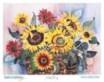 Basket of Sunflowers by Patricia Shilling-Stewart