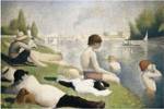 Bathers at Asnieres by Georges Seurat