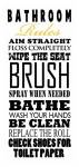 Bathroom Rules by Jim Baldwin