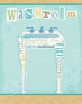 Bathroom Words Sink II by Pela Studio