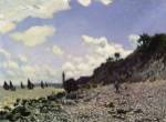 Beach at Honfleur, c.1867 by Claude Monet