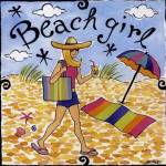 Beach Girl I by Jennifer Brinley