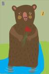Bear With Flowers by Nathaniel Mather