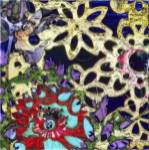 Bejeweled Woodblock IV by Ricki Mountain