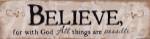 Believe by Jennifer Pugh