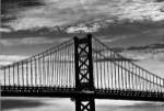 Benjamin Franklin Bridge (b/w) by Erin Clark