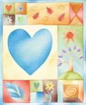 Big Blue Heart by Running Rhino