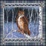 Birch Frame Plaid-Owl by Sher Sester
