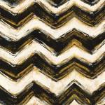 Black and Gold Geometric IV Crop by Shirley Novak