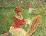 Blanche Hoschede (1864-1947) Painting, 1892 by Claude Monet