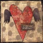 Blessed Heart with Wings by Lisa Larson