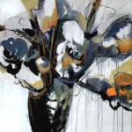 Blooms in Shamrock Grey by Angela Maritz
