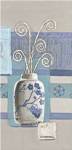 Blue Asian Collage III by Wendy Russell