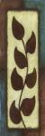 Blue Brown Leaves Tall Right by kristen emery