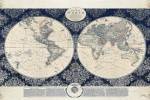 Blue Map of the World by Elizabeth Medley