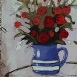 Blue Pitcher Bouquet by Maria Eva
