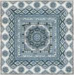 Blue Silver Tile II by Paula Scaletta