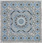 Blue Silver Tile III by Paula Scaletta