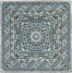 Blue Silver Tile IV by Paula Scaletta