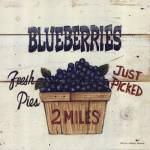 Blueberries Just Picked by David Carter Brown