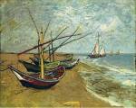 Boats Saintes-maries by Vincent van Gogh