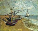 Boats Saintes-maries by Vincent van Gogh
