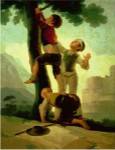 Boys Climbing a Tree by Francisco De Goya