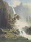 Bridal Veil Falls, Yosemite, ca 1871-73 by Albert Bierstadt
