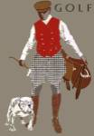 Bulldog Golf by Vintage Apple Collection