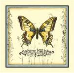 Butterfly and Wildflowers I by Jennifer Goldberger