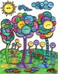 Button Trees by Dawn Collins