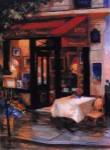 Cafe At Sunrise, Paris by George Botich