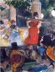 Cafe Concert at Les Ambassadeurs by Edgar Degas