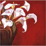 Callas on Red by Ann Parr