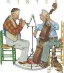 Canine Solo by Norman Rockwell