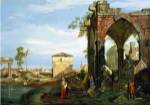 Capriccio with Motifs from Padua by Giovanni Antonio Canaletto