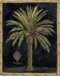 Caribbean Palm I With Bamboo Border by Betty Whiteaker