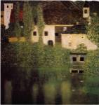CASTELLO SUL LAGO ATTER by Gustave Klimt