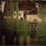 CASTELLO SUL LAGO ATTER by Gustave Klimt