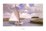 Catboat Through the Marsh by Ray Ellis