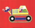 Cats in Bulldozer by Shelly Rasche