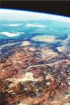 Central Andes Mountains, from space
