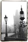 Charles Bridge in Morning Fog I by Laura Denardo