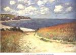 Chemin dans les bles a Pourville, 1882 by Claude Monet