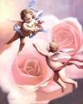 Cherubs' Rose by T.C. Chiu