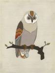 Chevron Owl I by June Erica Vess