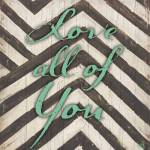 Chevron Sentiments Teal I by Hartworks