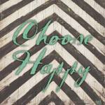 Chevron Sentiments Teal II by Hartworks