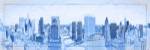 Chicago Buildings in Blue by Panoramic Images