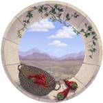 Chilis in the Round by Dina Farris Appel
